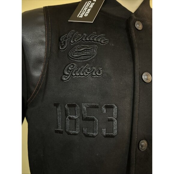 NEW Florida Gators The Wild Collective Suede Fleece Snap Bomber Jacket Men's M - Picture 4 of 10